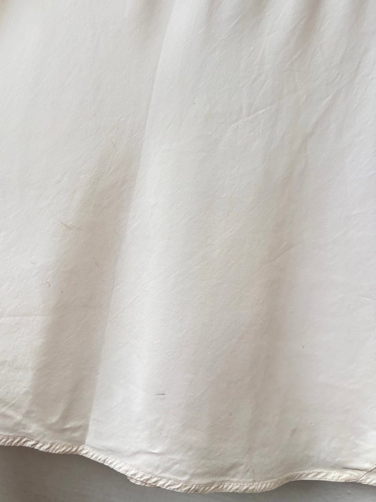 1940s Pale Pink White Lace Bias Cut Slip Dress