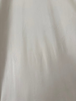 1940s Rayon White Lace Bodice Bias Cut Slip Dress Lace