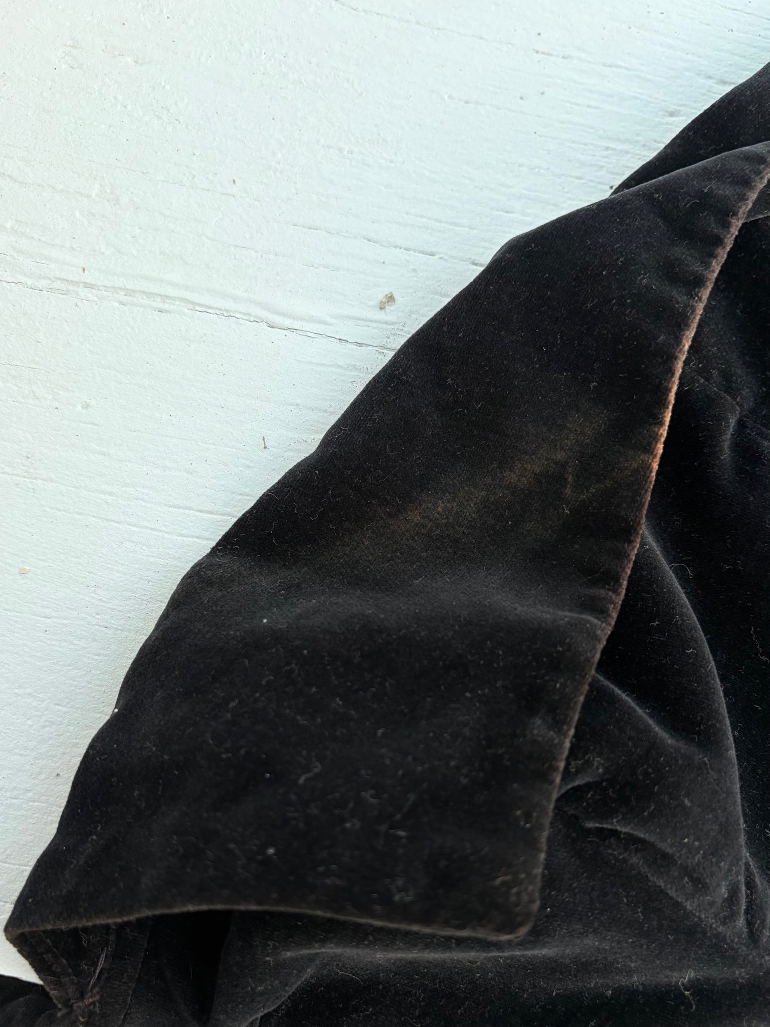 1950s Black Velvet Boned Bodice Bustier Zip Up Back Strapless