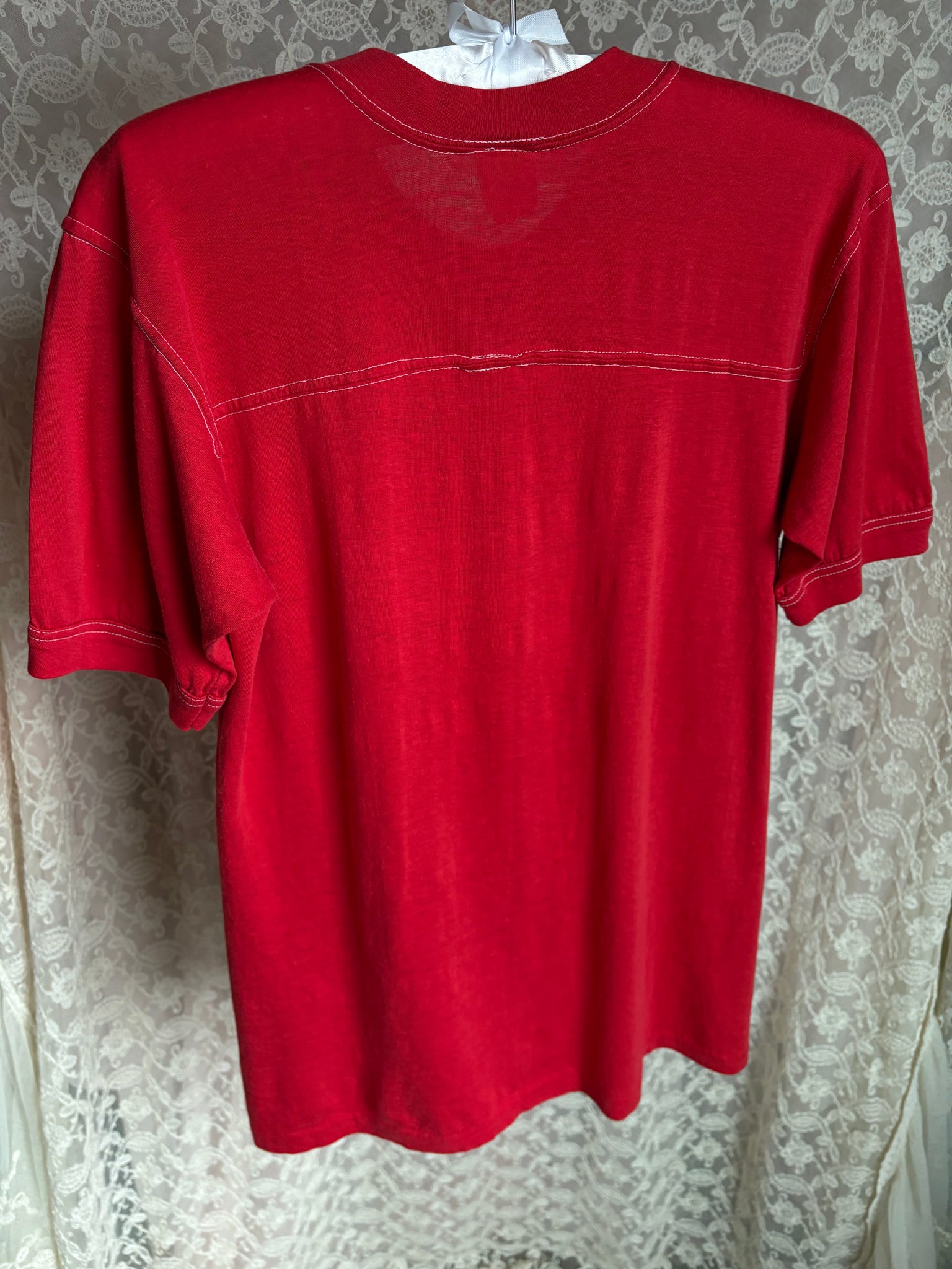 1970s “I don’t get mad I get even” T Shirt Tee Red