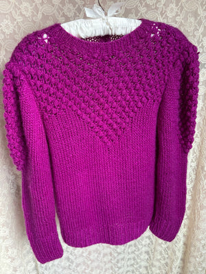 1980s Purple Knit Sweater