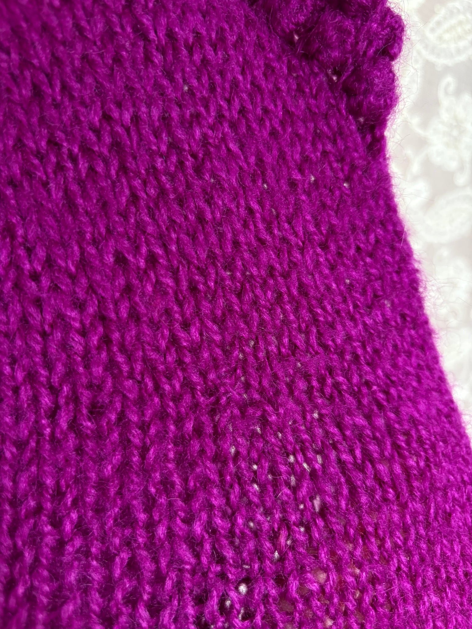 1980s Purple Knit Sweater