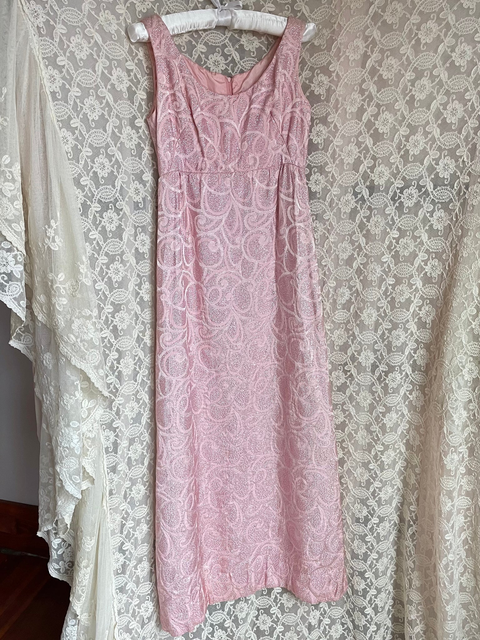 light pink empire waist dress Pink Pleated Empire Waist Midi Dress