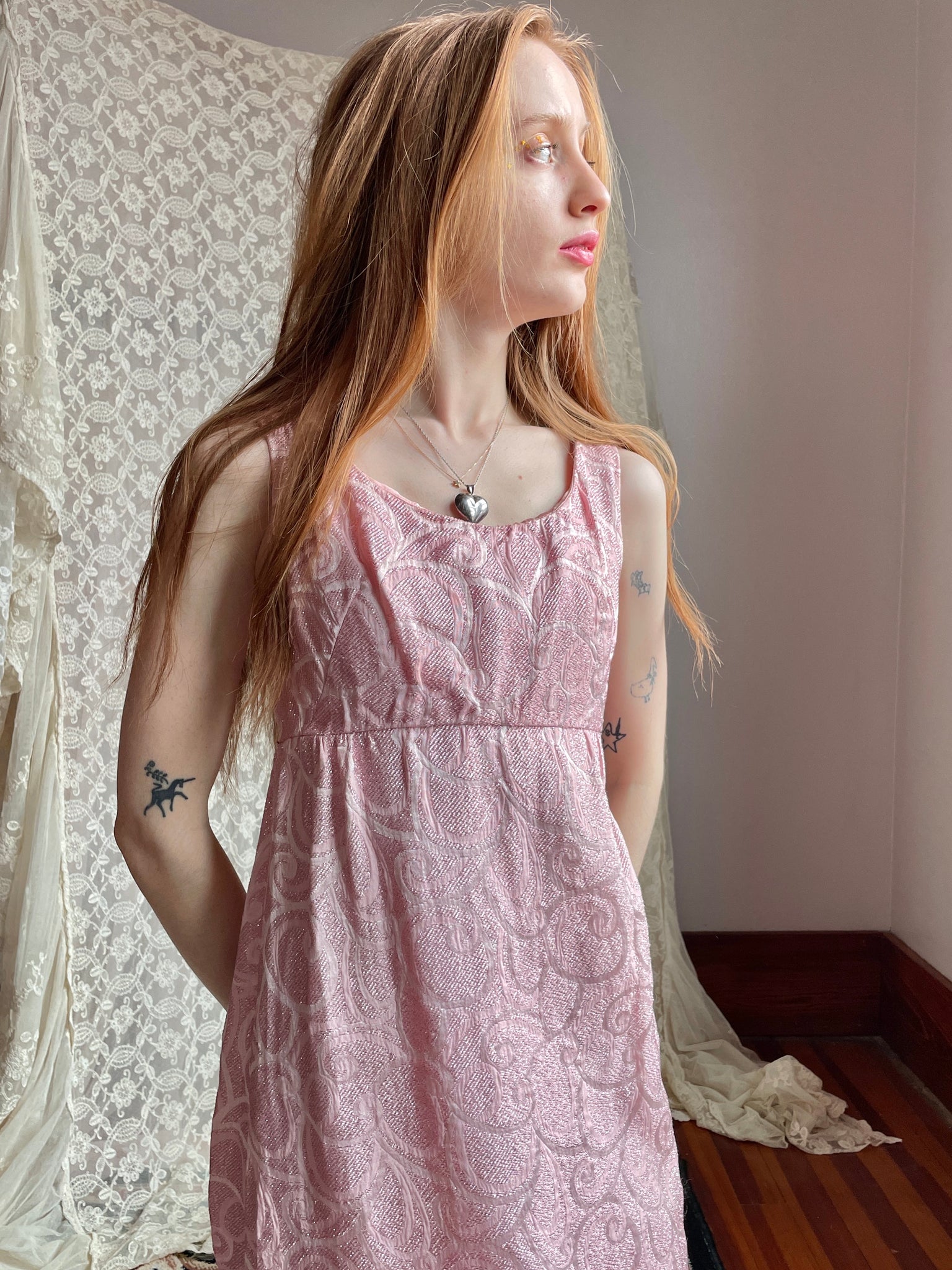 light pink empire waist dress Sheen Empire Waist Maxi Dress in Pink