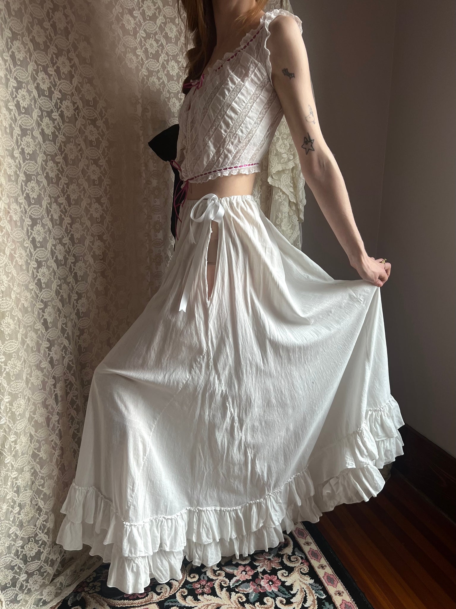 cotton petticoat for dress Cotton Petticoat Sleeveless | White Cotton Dress, White Boho Dress, Modest Dress, Women Underskirt, Edwardian Dress, Romantic Dress