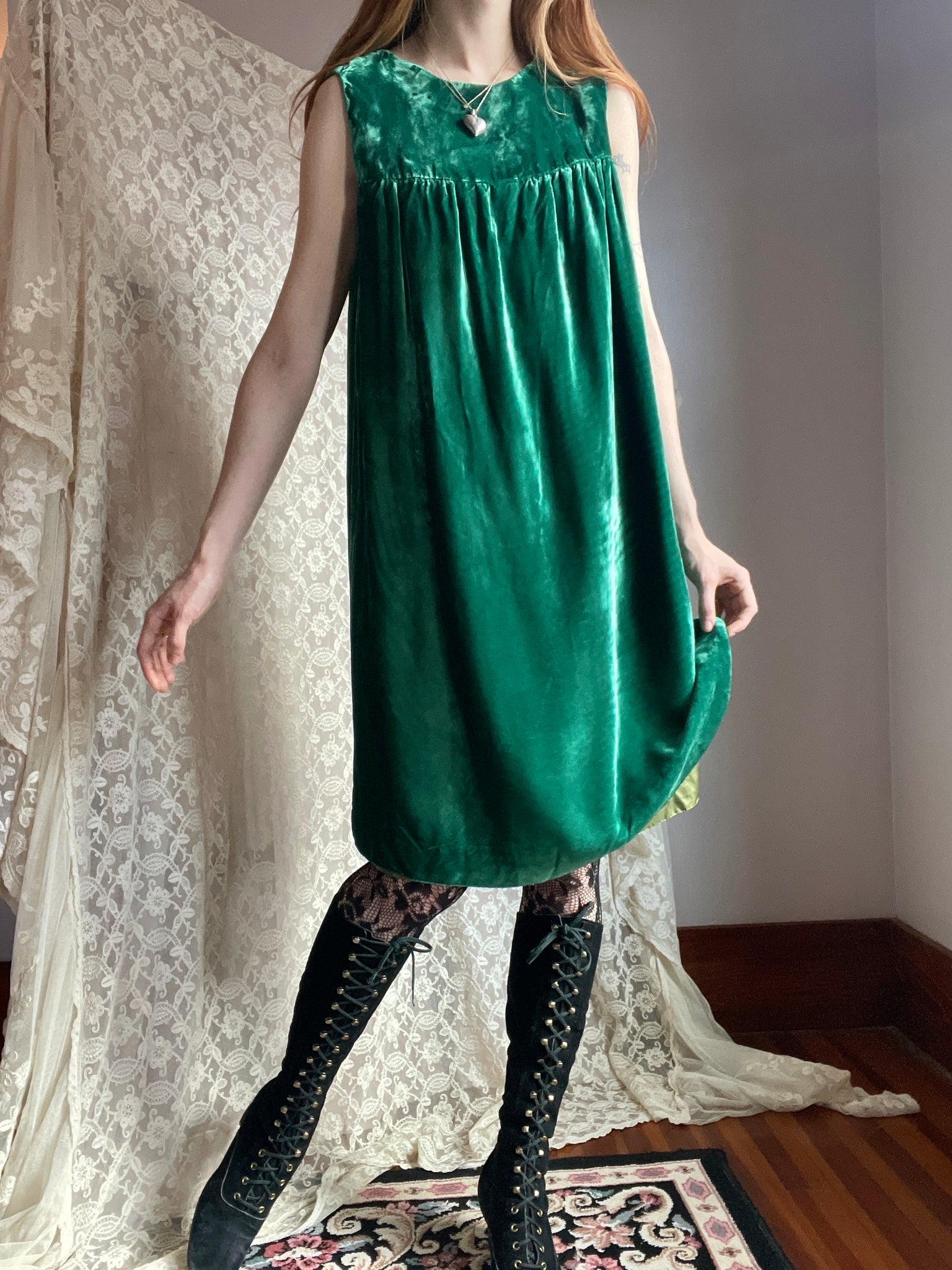 crushed green velvet dress I'm Enchanted Emerald Green Velvet Off-the-Shoulder Maxi Dress
