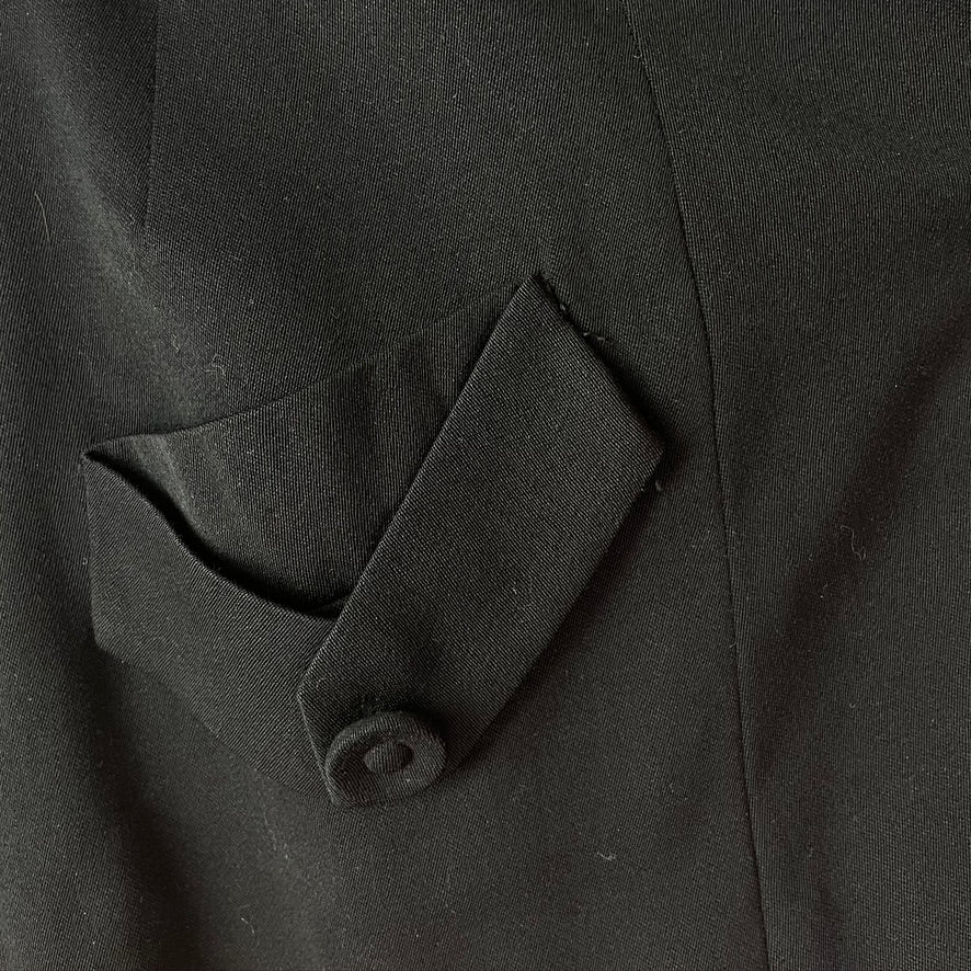 1940s Gabardine Black Suit