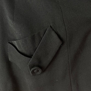 1940s Gabardine Black Suit